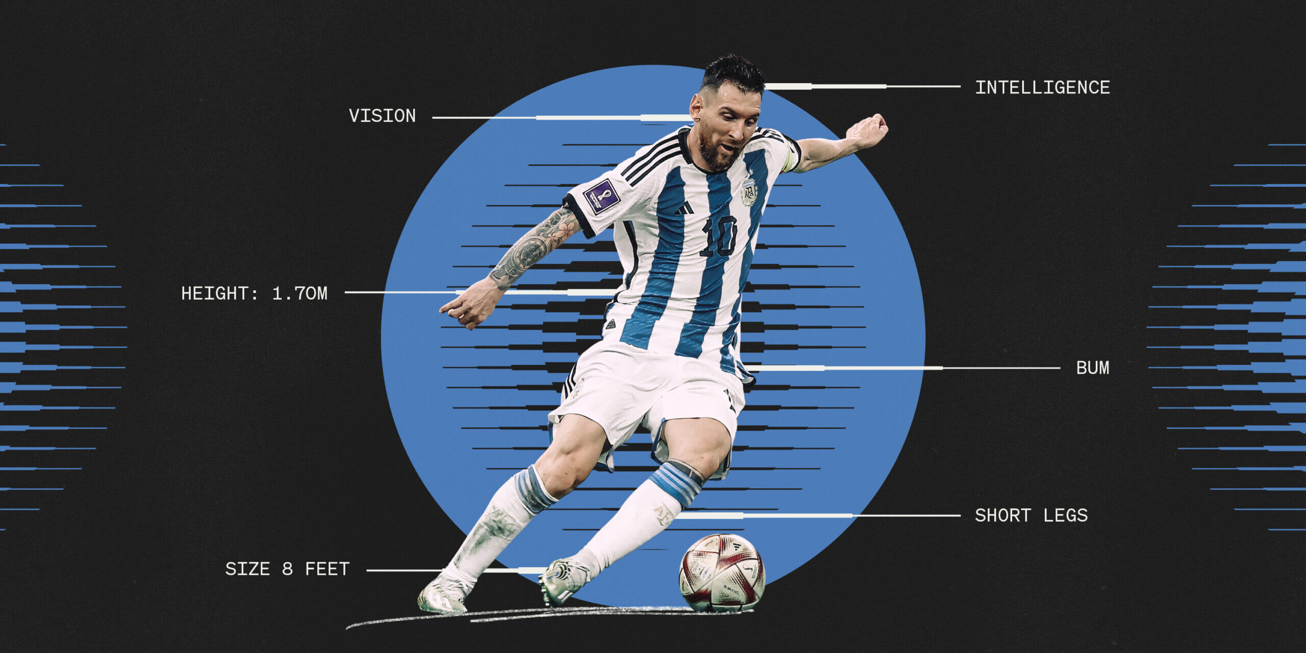 how tall is messi