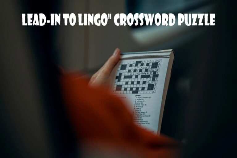 lead in to lingo: Navigating Crossword Puzzles